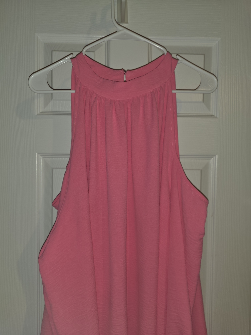 Women’s Hot Pink High Neck/Cold Shoulder Blouse